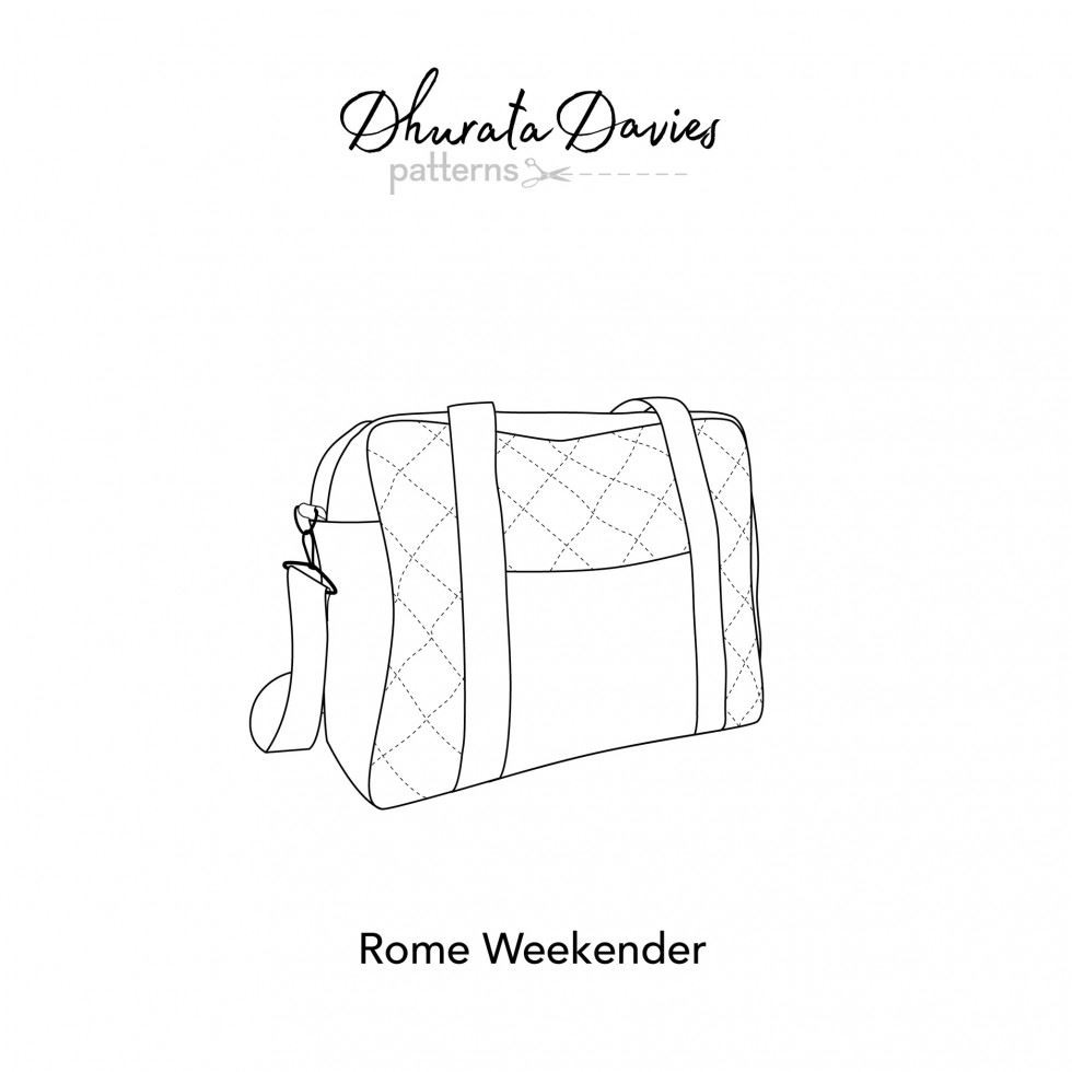 Dhurata Davies Paper Sewing Pattern Rome Weekender Bag
 