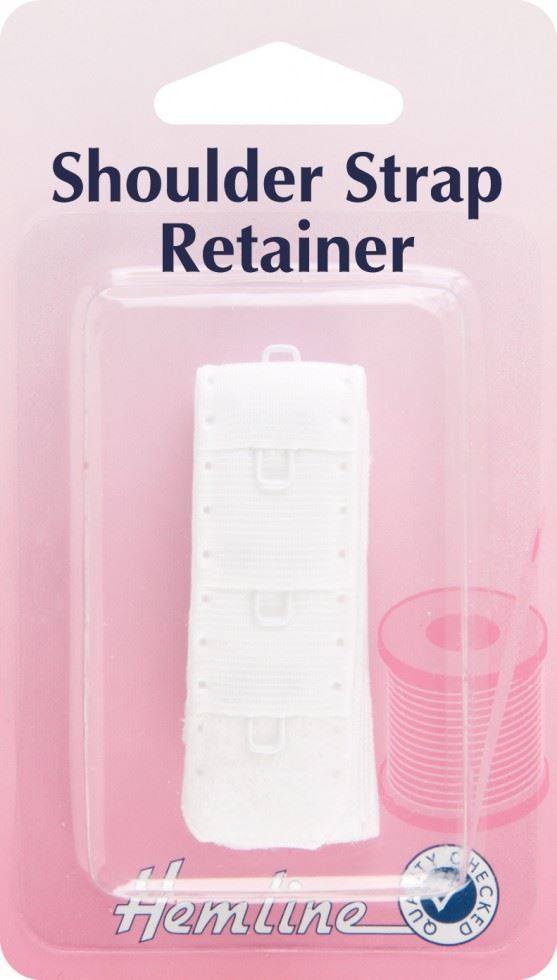 Hemline White Shoulder Strap Retainers