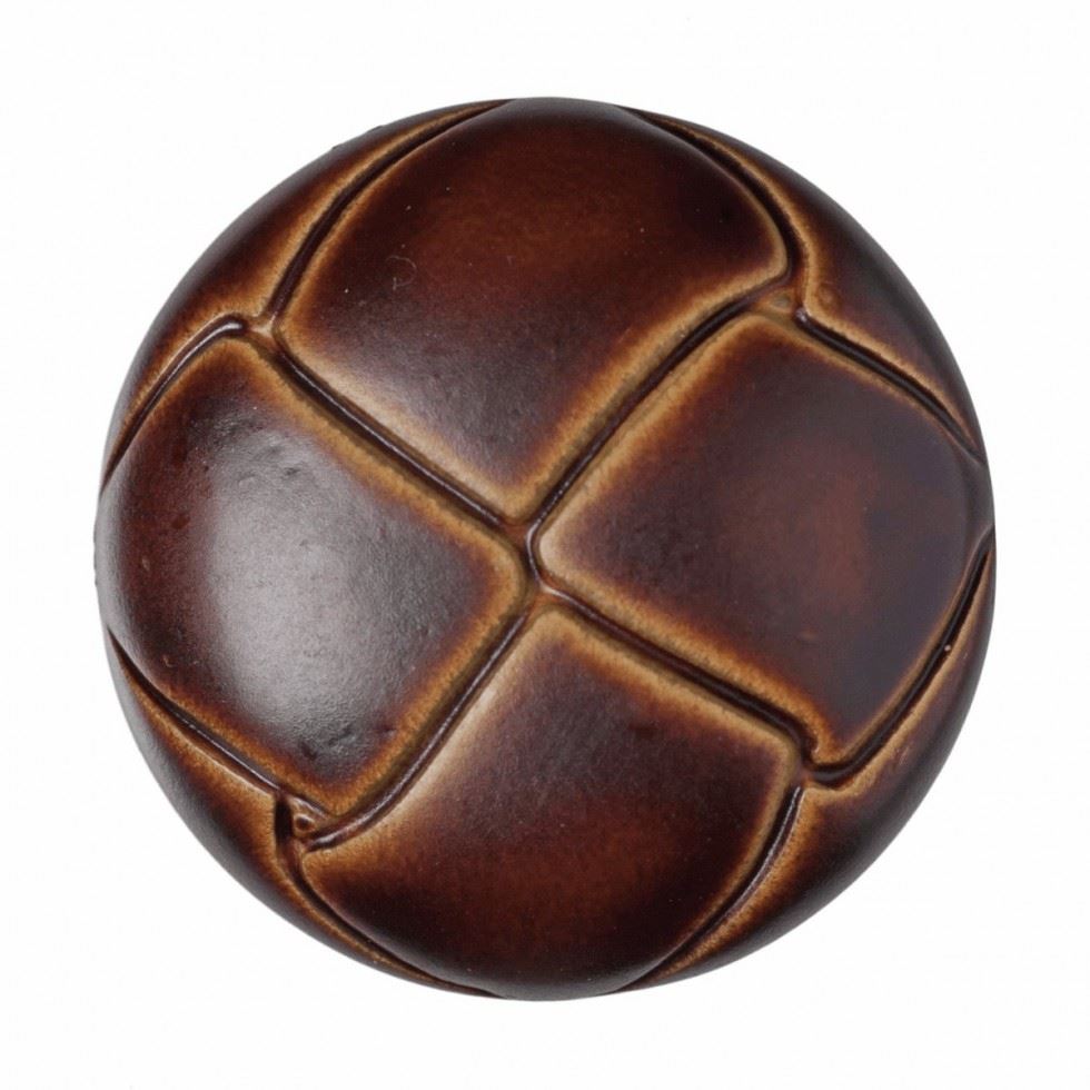 Hemline Brown Round Plastic Buttons