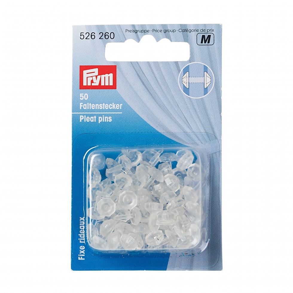 Prym Pleating Pin Studs Clear
 