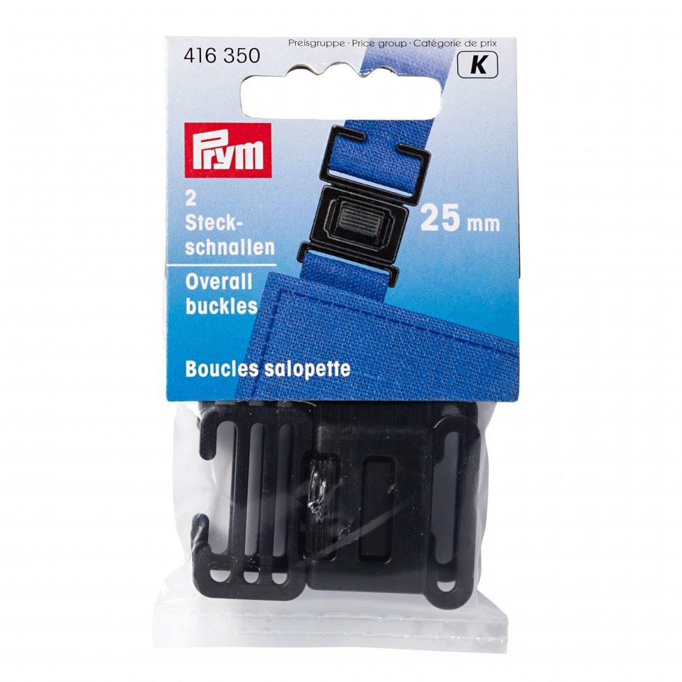 Prym Plastic Overall Buckles Black
 
