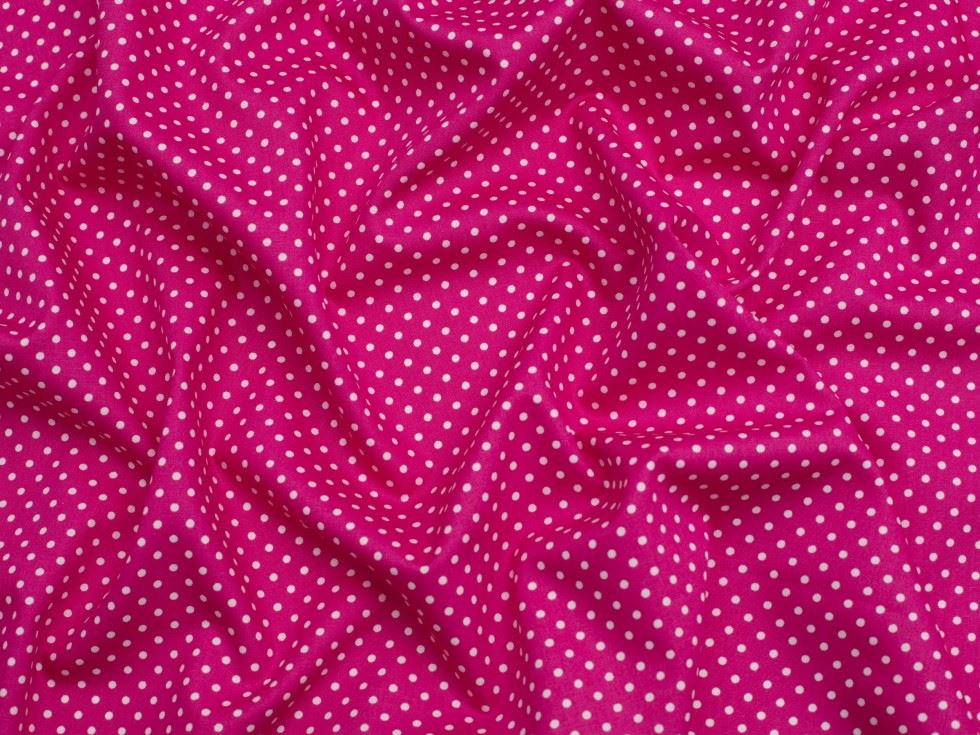 Minerva Core Range 100% Cotton Poplin Fabric Cerise Pink
 