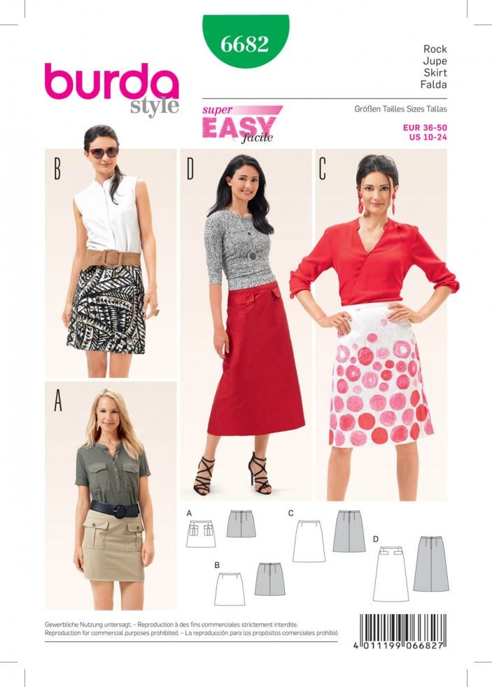 Minerva Sewing Pattern 6682 Burda Burda-6682