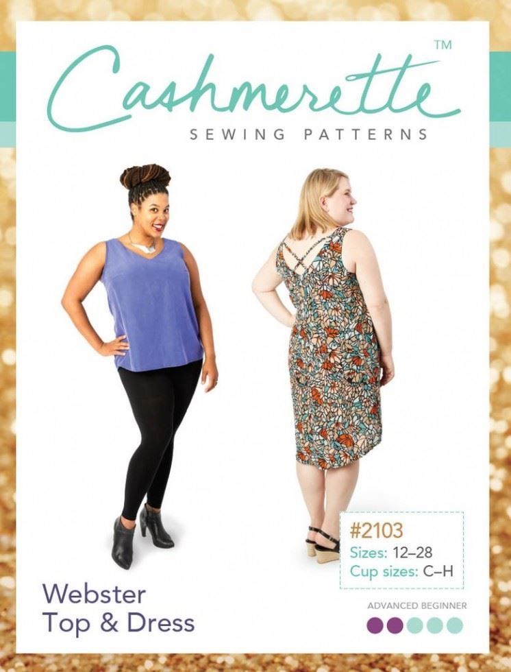 Cashmerette Paper Sewing Pattern Webster Top & Dress
 