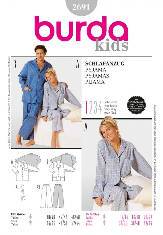 Burda Paper Sewing Pattern 2691
 
