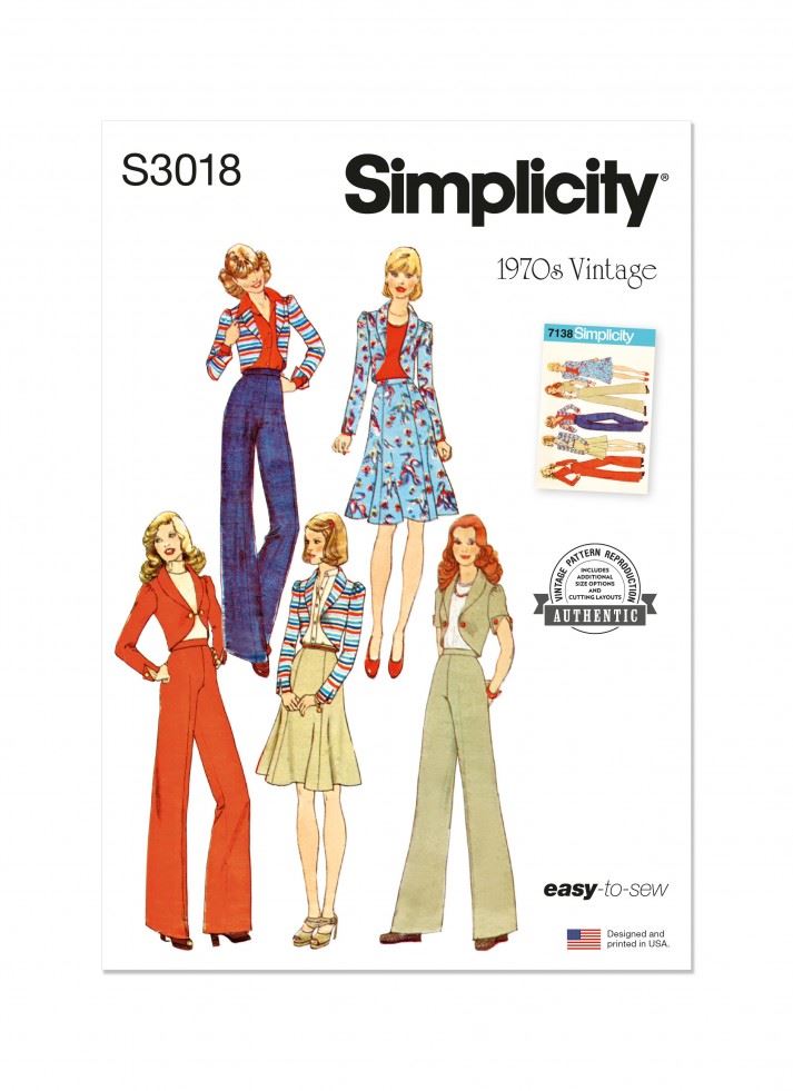 Simplicity Paper Sewing Pattern 3018
 