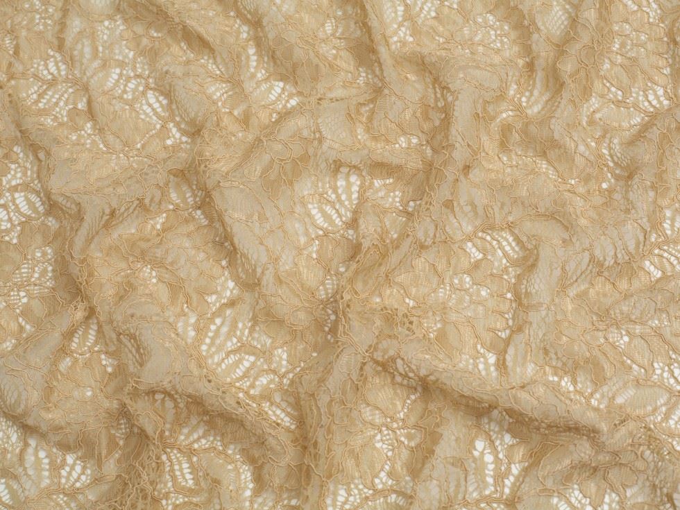 Minerva Core Range Champagne Tocca Corded Lace Fabric