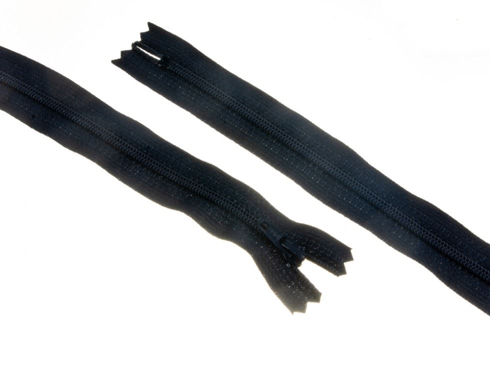 YKK Nylon Closed End Dress Zips Navy Blue