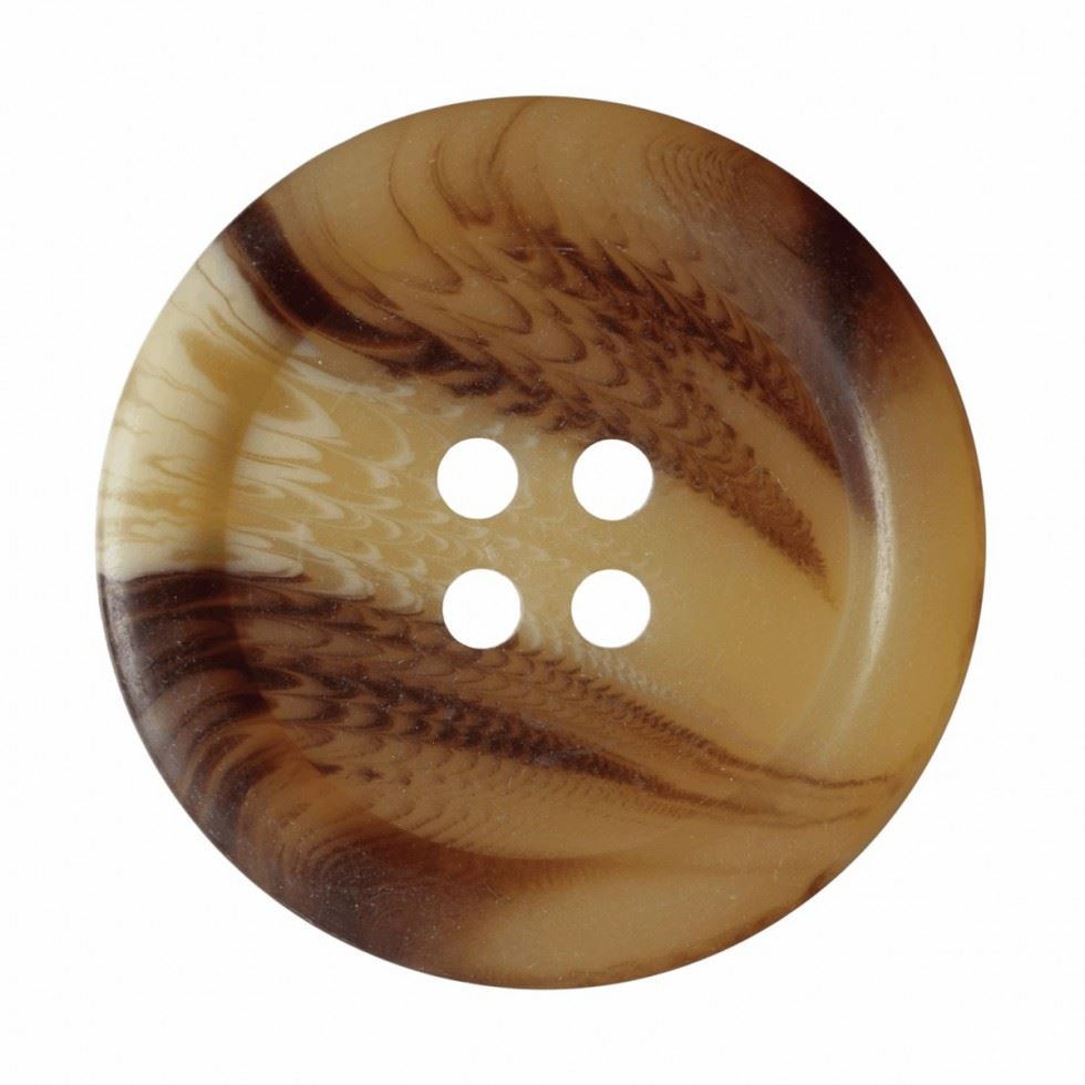 Hemline Cream Tortoise Shell Buttons