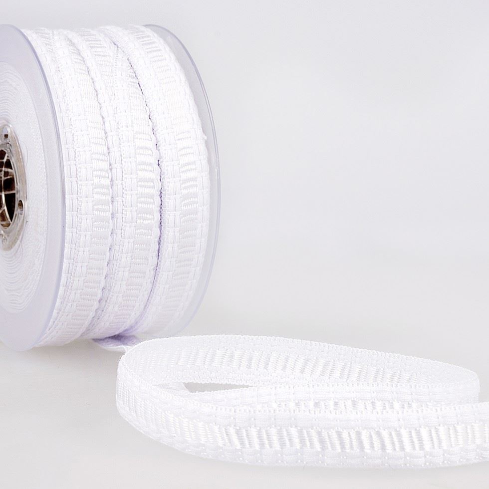 Stephanoise Flat Braid Trim White
 
