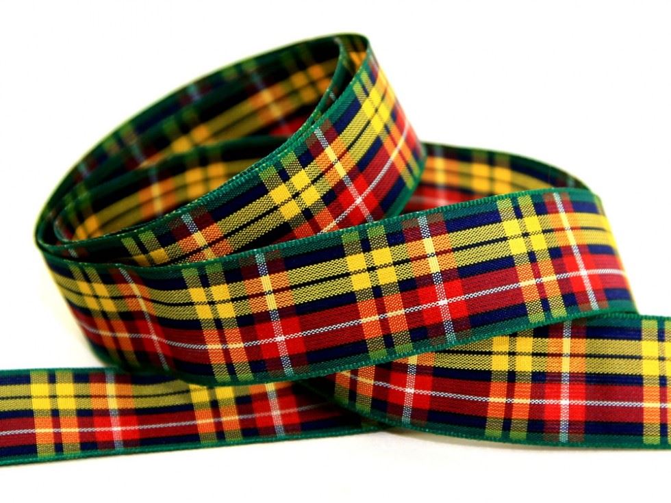 Berisfords 5 Buchannan Woven Tartan Ribbon (Value Roll)