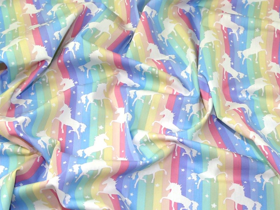 Rose and Hubble 100% Cotton Poplin Fabric Pastel
 