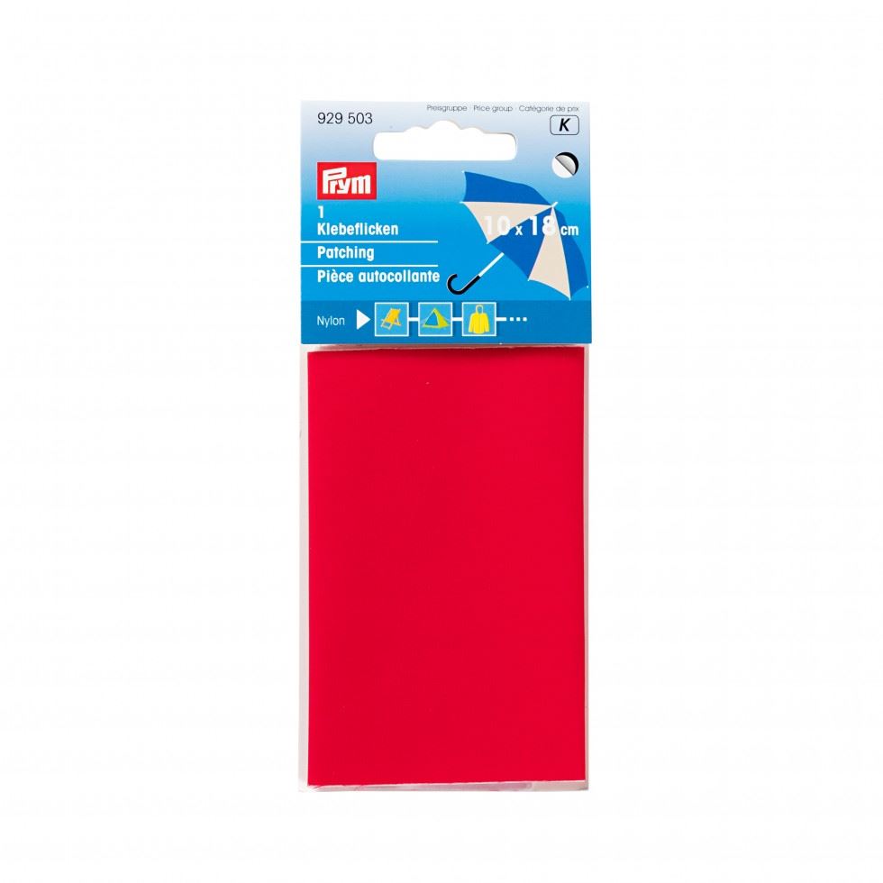 Prym Nylon Self Adhesive Repair Patch Red
 