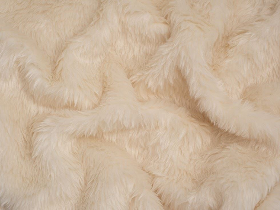Minerva Core Range Cream Short Pile Faux Fur Fabric