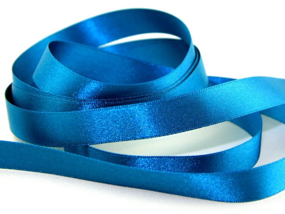 Berisfords Double Faced Satin Ribbon 673 Malibu Blue
 