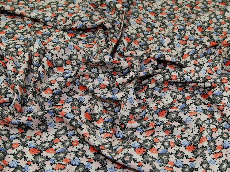Multicoloured Cotton Lawn Fabric