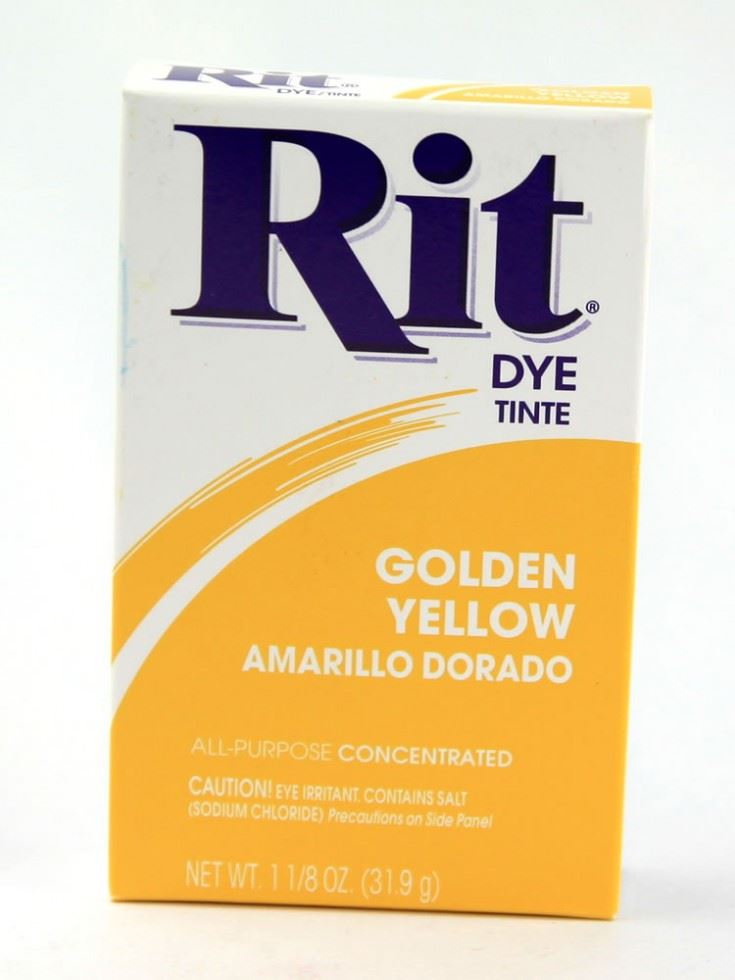 Rit Golden Yellow Powder Fabric Dye