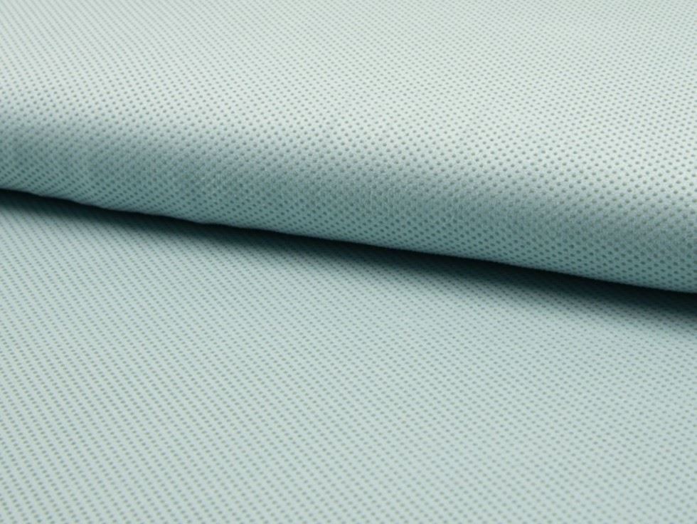 Deadstock Faux Suede Stretch Knit Fabric Greenish Blue
 