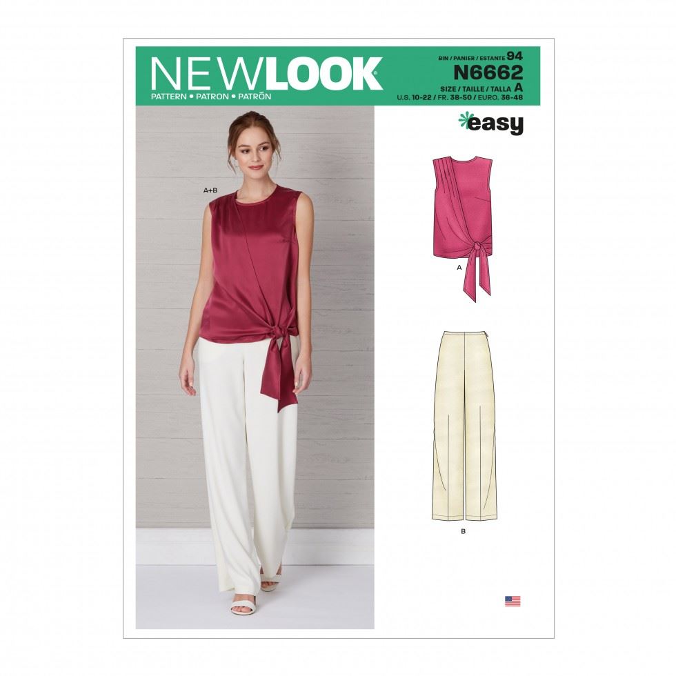 New Look Paper Sewing Pattern 6662
 