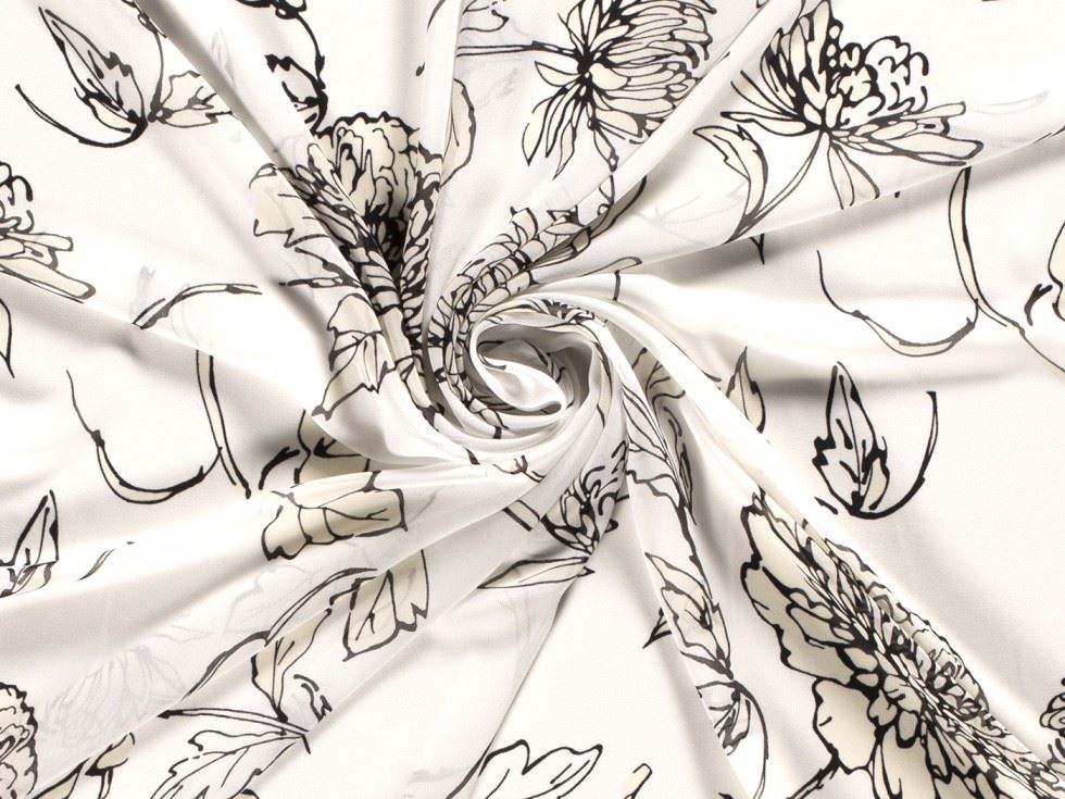 Sheer Chiffon Fabric White
 