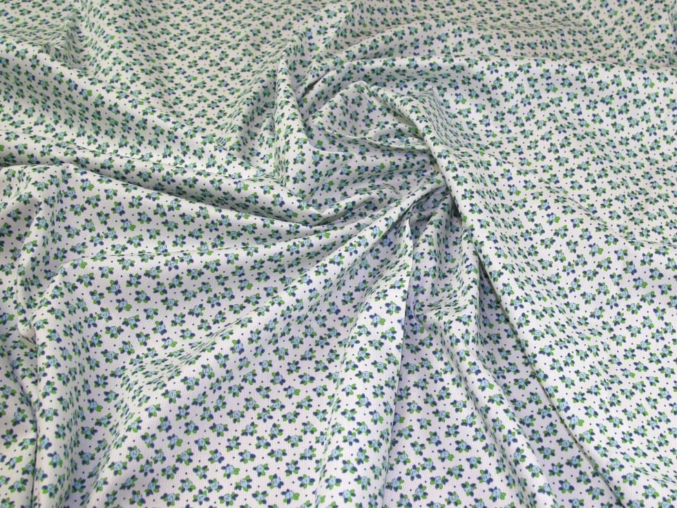 Lady Mcelroy Blue Cotton Pique Fabric