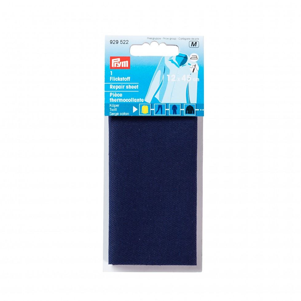 Prym Blue Twill Repair Sheet