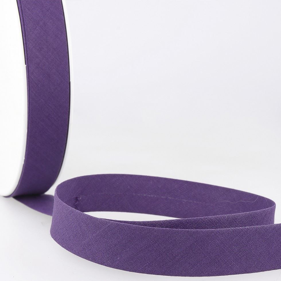Stephanoise Polycotton Bias Binding Tape Purple Berry