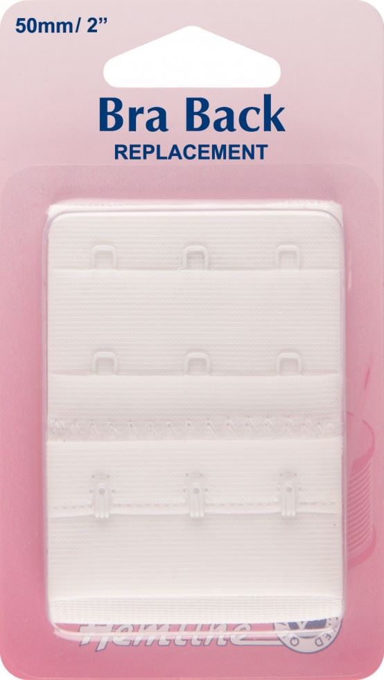 Hemline White Bra Back Replacements