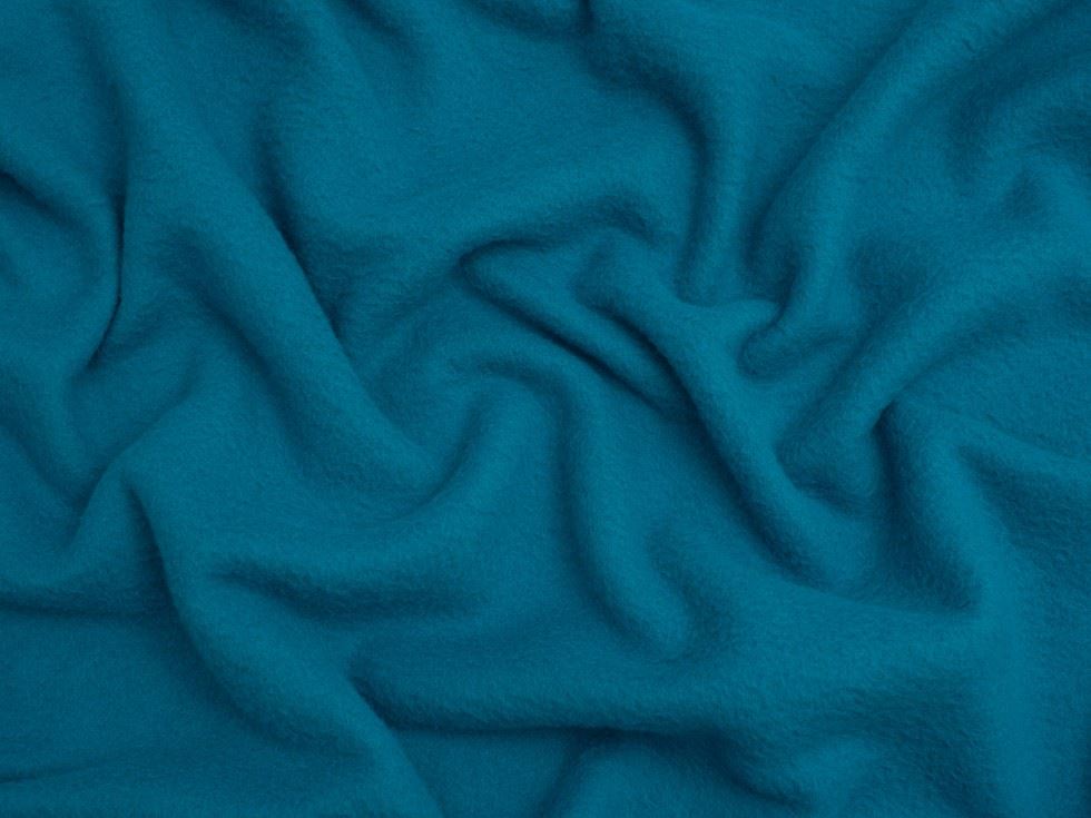 Minerva Core Range Brushed Microfleece Fabric Peacock
 