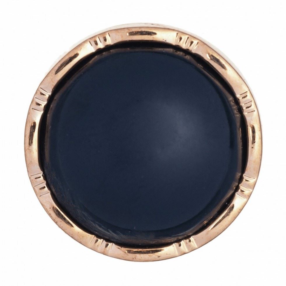 Hemline Navy Round Metallic Buttons
