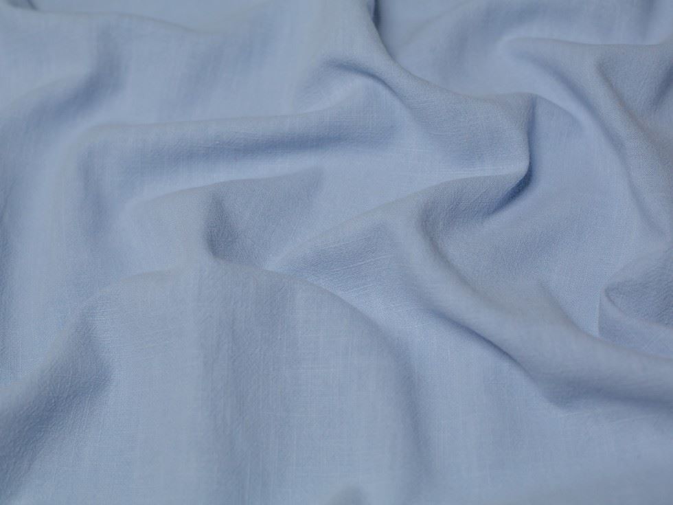 Minerva Soft Stonewashed Ramie Linen Weave Fabric Light Blue Ramie/Linen Minerva Core Range Nt-02155-002