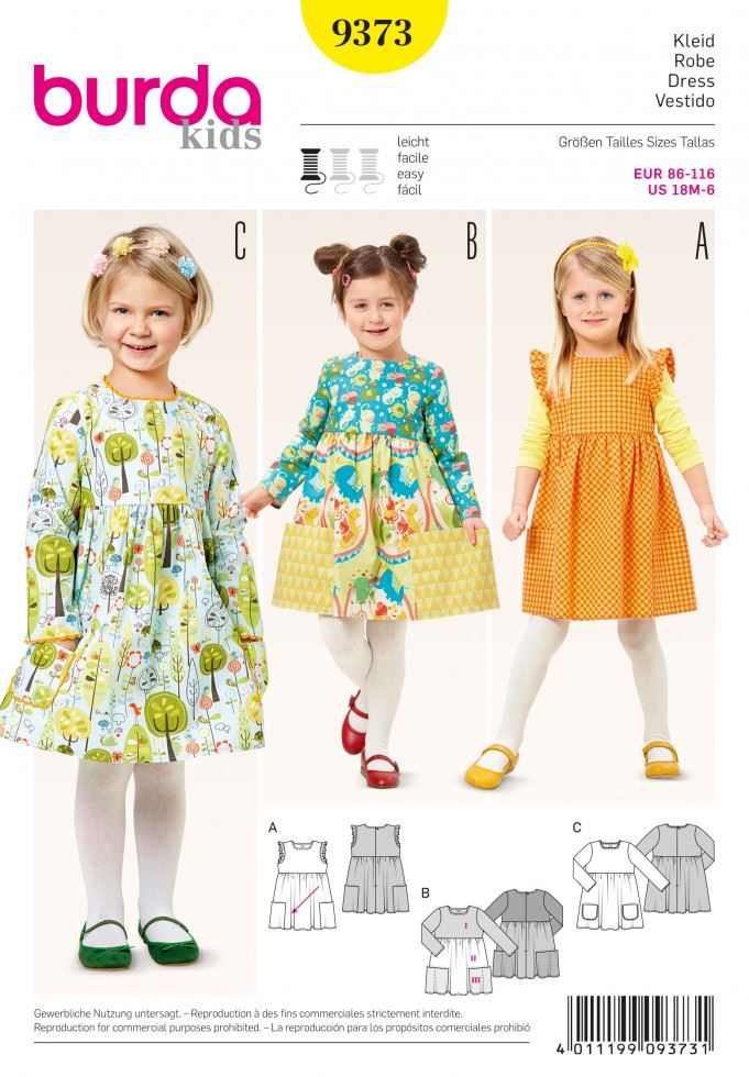 Burda Paper Sewing Pattern 9373
 