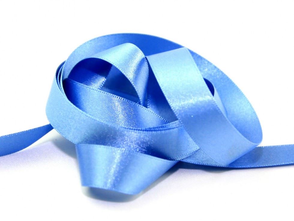 Berisfords 61 Dusky Blue Double Faced Satin Ribbon