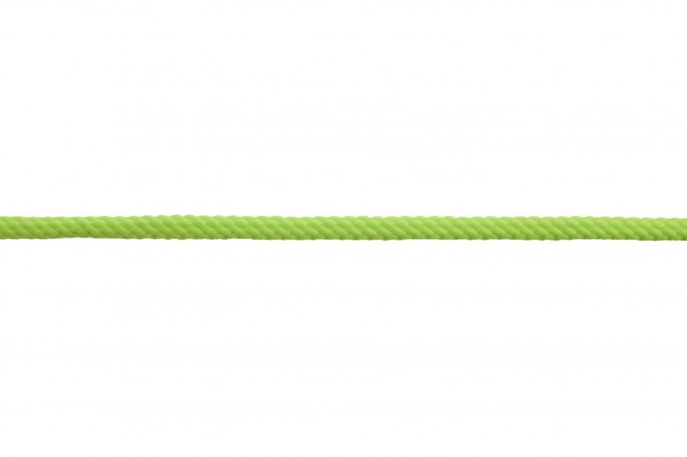 Essential Trimmings Fluorescent Green Polyester Braided Cord (Value Roll)