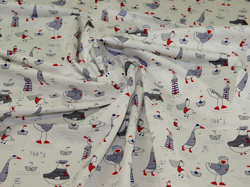 John Louden White 100% Cotton Poplin Fabric