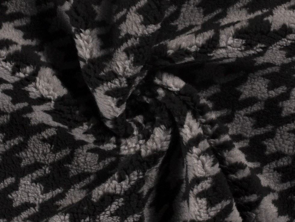 Sherpa Fleece Fur Fabric Grey
 