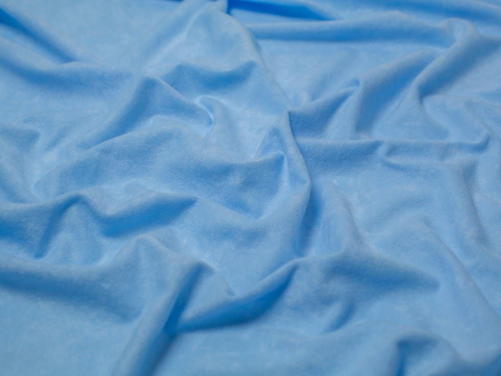 Minerva Core Range Faux Suede Suedette Fabric Pale Blue
 