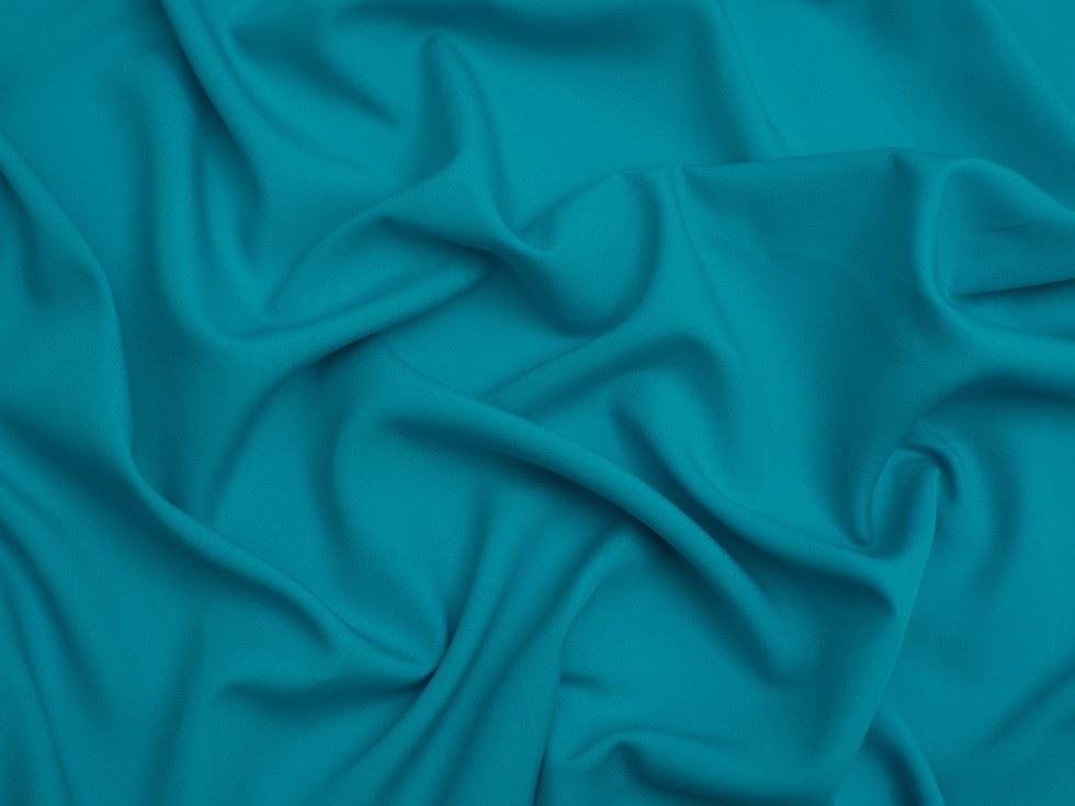 Minerva Core Range Kingfisher Soft Touch Crepe Fabric