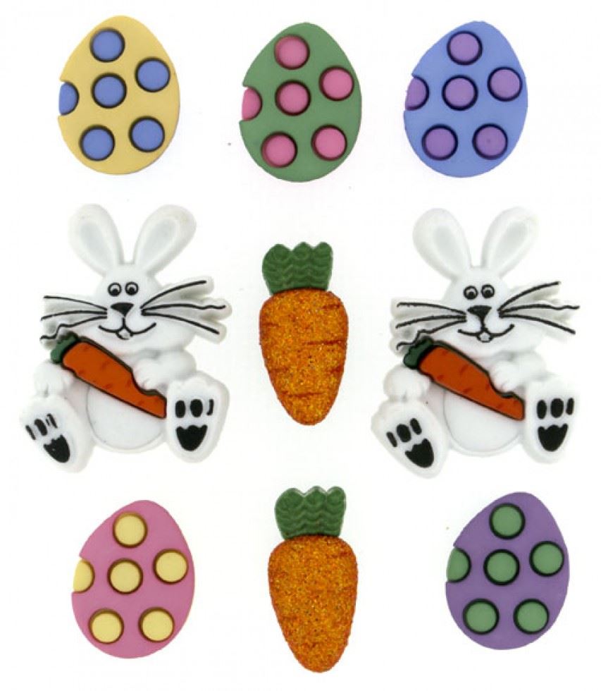 Dress It Up Egg Hunt Buttons
 