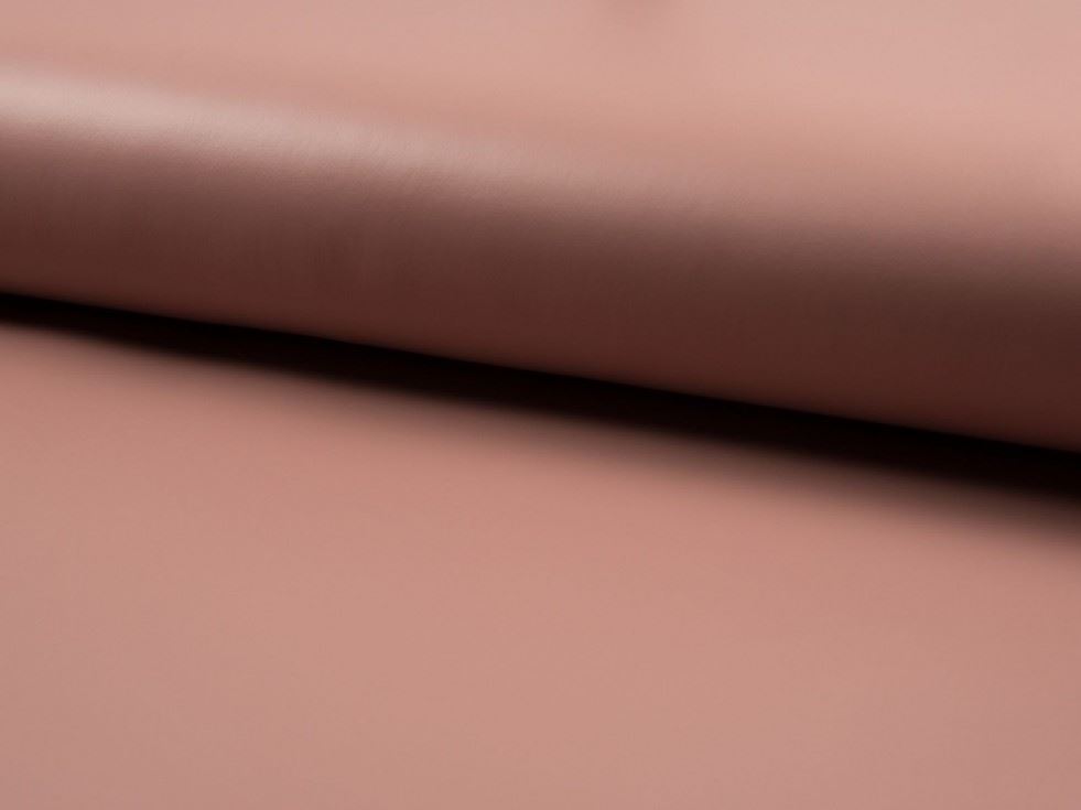 Deadstock PU Coated Scuba Stretch Knit Fabric Blush
 