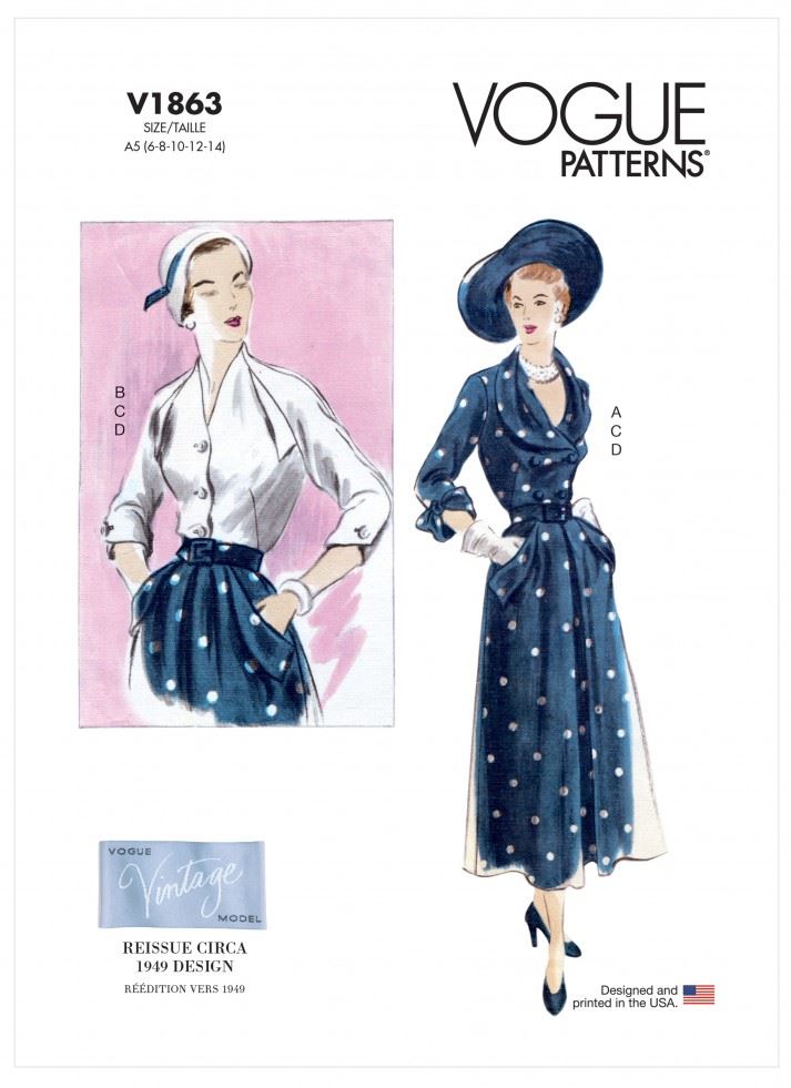 Vogue Paper Sewing Pattern 1863