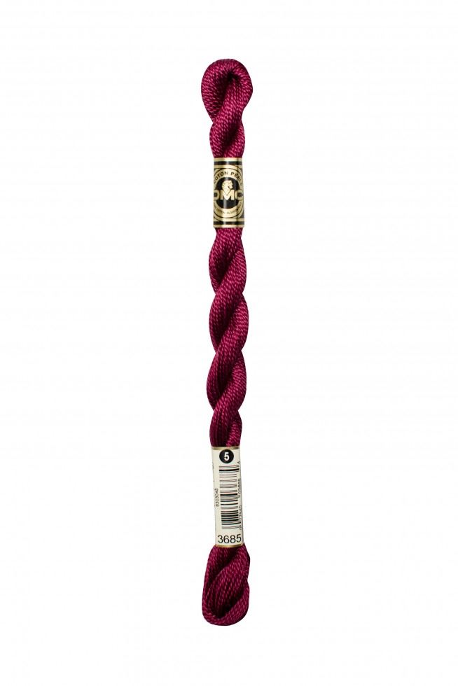 Dmc 3685 Size 5 Cotton Perle Thread