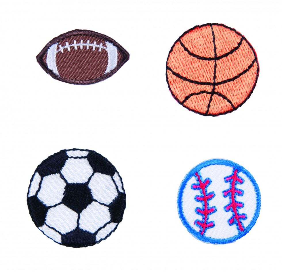 Craft Factory Patch Motif Sports Balls