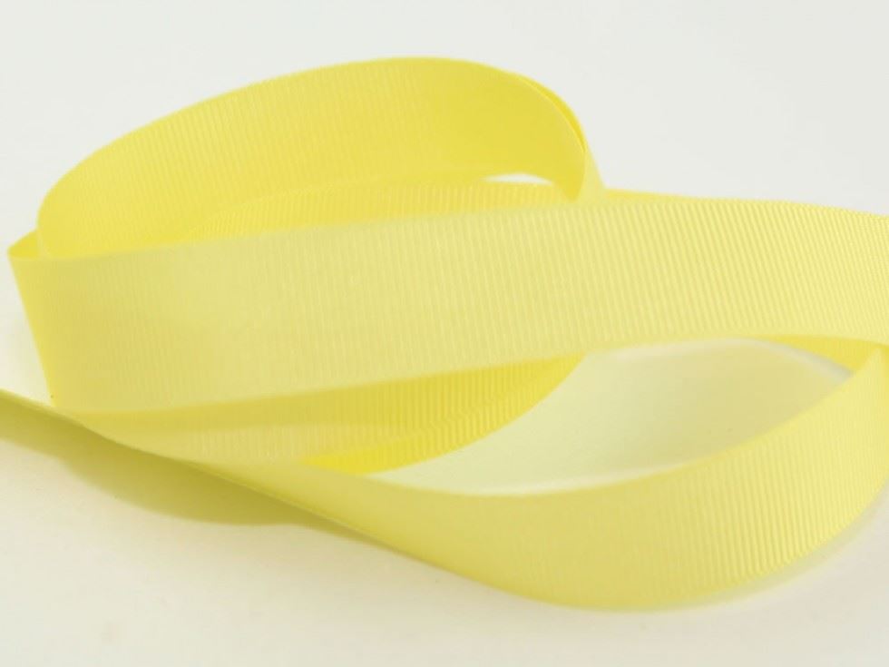 Berisfords 9011 Lemon Grosgrain Ribbon