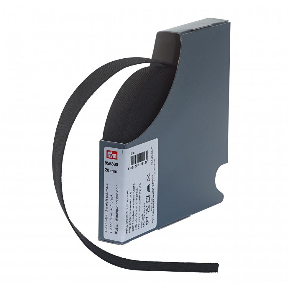 Prym Black Soft Elastic Tape
