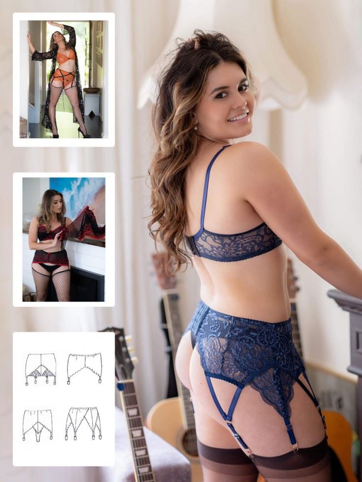 Booby Traps Paper Sewing Pattern Katie Suspender