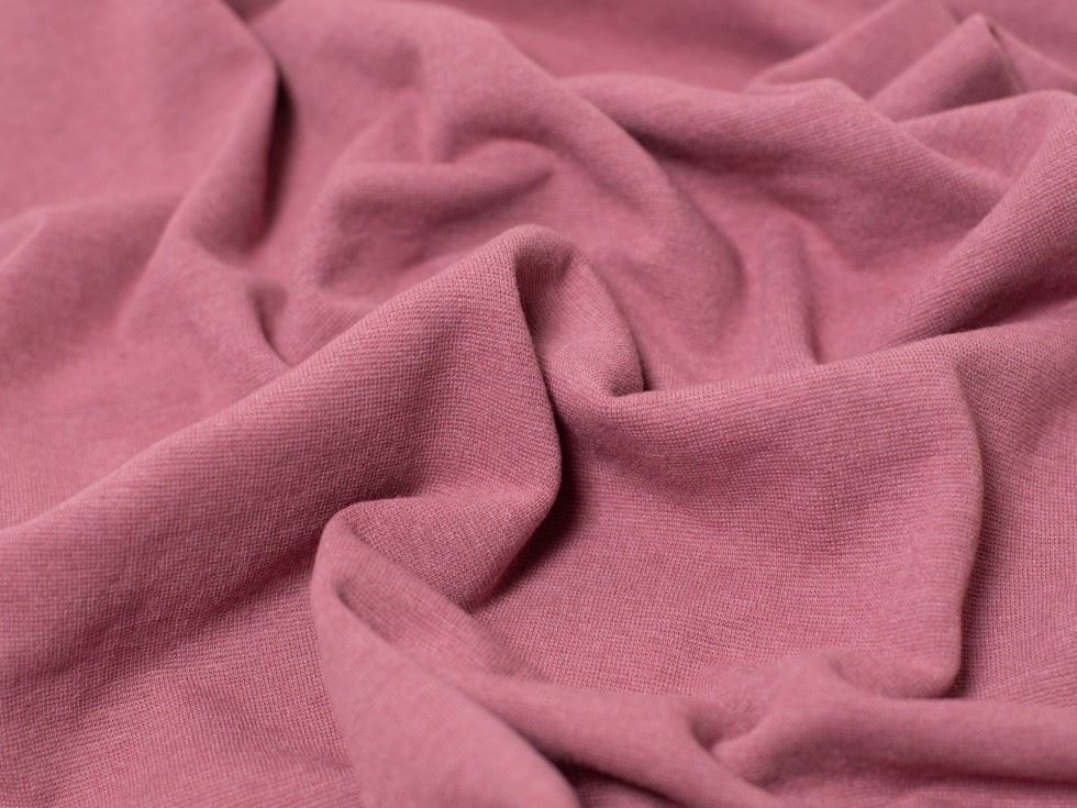 Minerva Core Range Maroon Melange Tubular Ribbing Stretch Knit Fabric