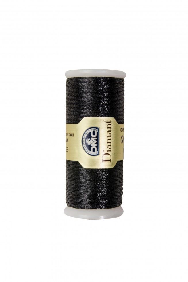 DMC Diamant Metallic Embroidery Thread D310 Black