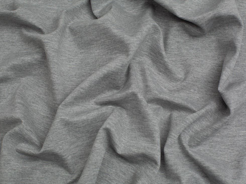 Minerva Core Range Stable Ponte Roma Double Stretch Knit Fabric Light Grey
 
