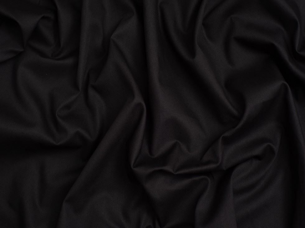 Minerva Core Range Medium 100% Cotton Poplin Fabric Black
 